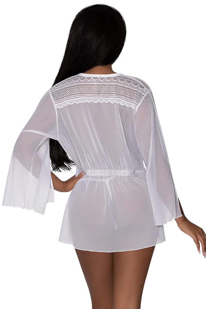 Modern Romance Flowing Short Robe - Image 5